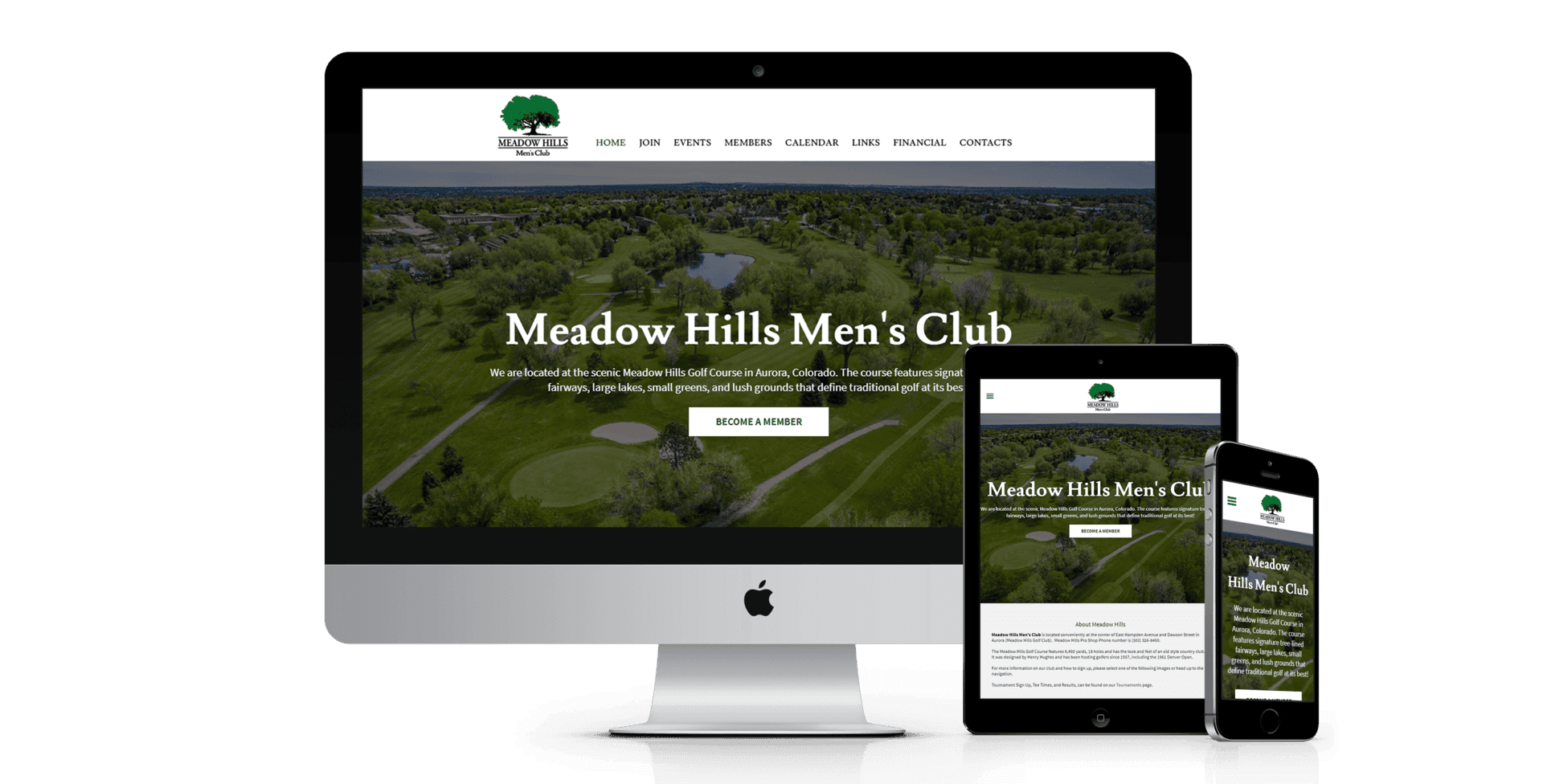 Meadow Hills website design screenshot