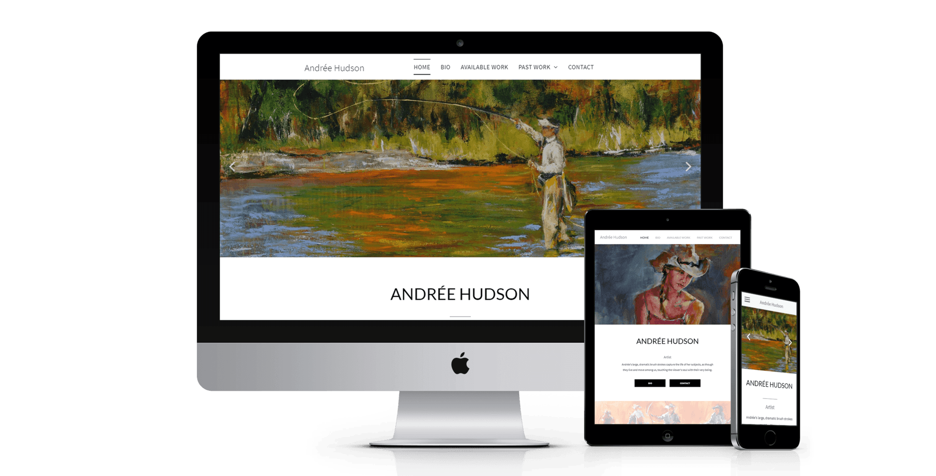 Artists & Creators website design preview