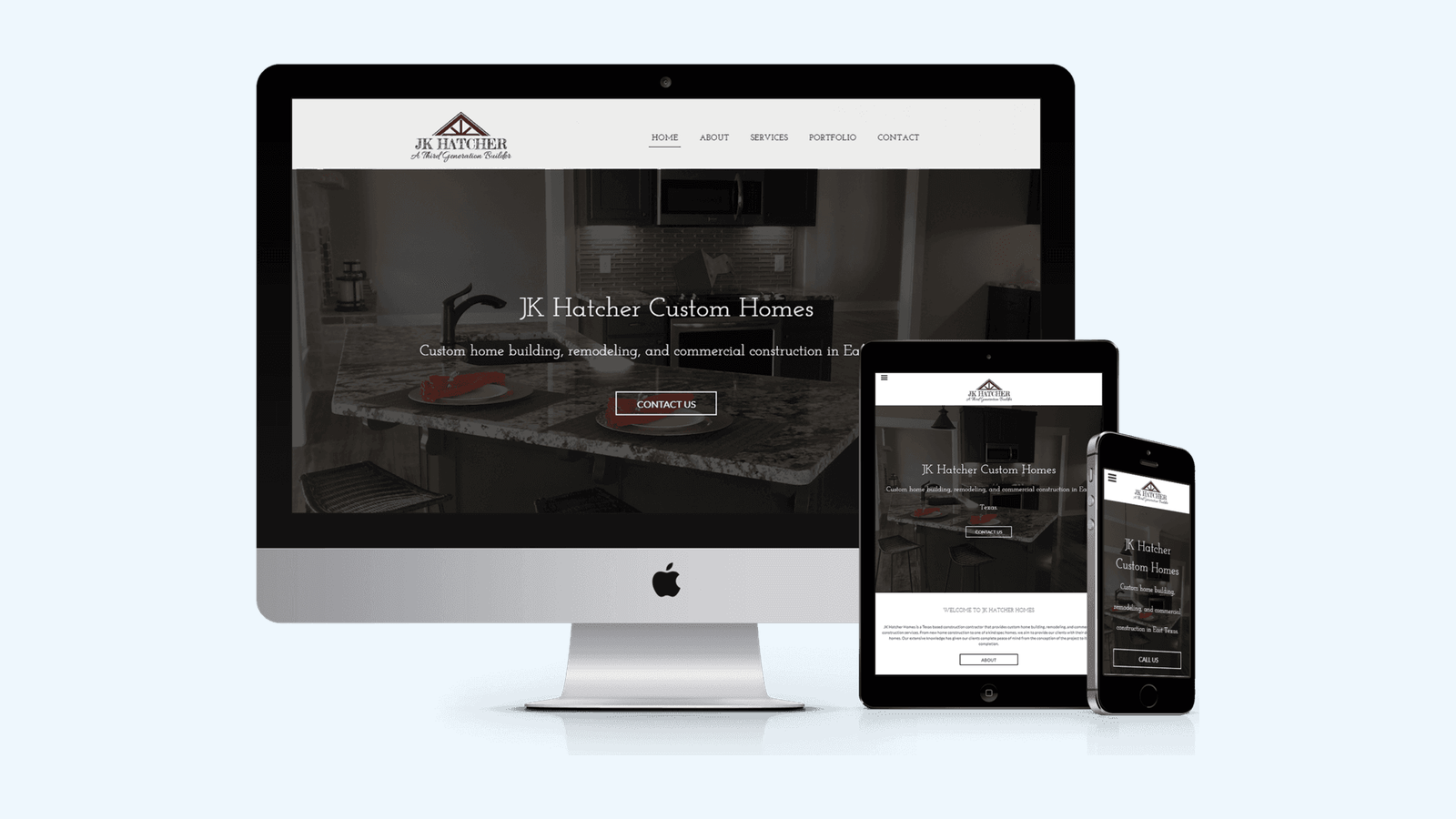 Builders & Contractors website design example