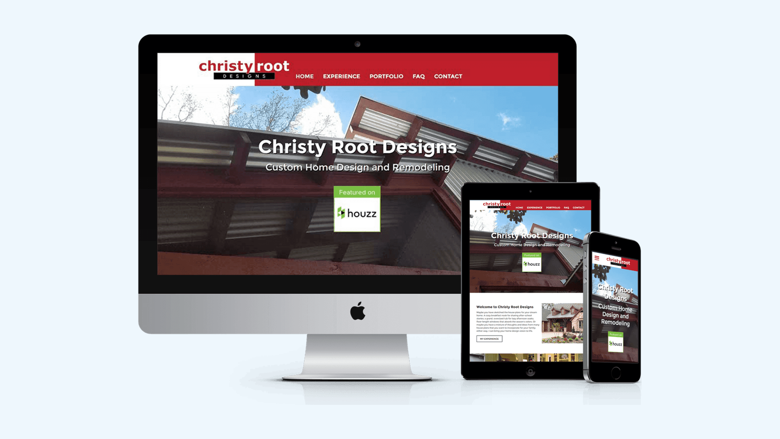 Construction Design website design example