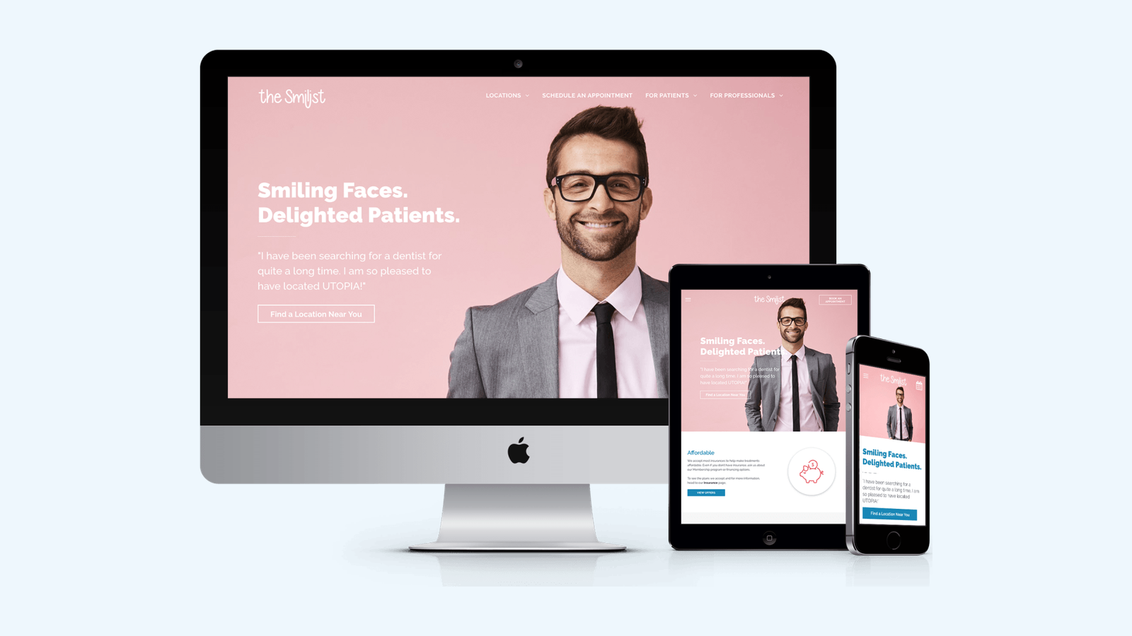 Dentists website design example
