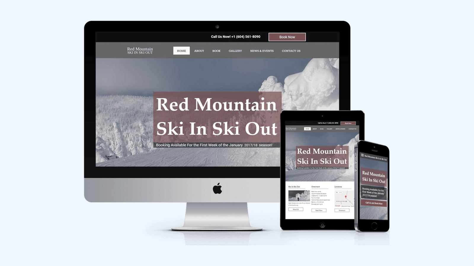 Flooring website design example