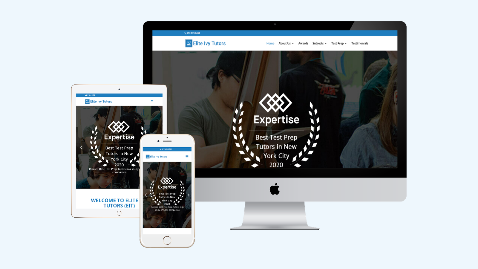 Tutoring Centers website design example