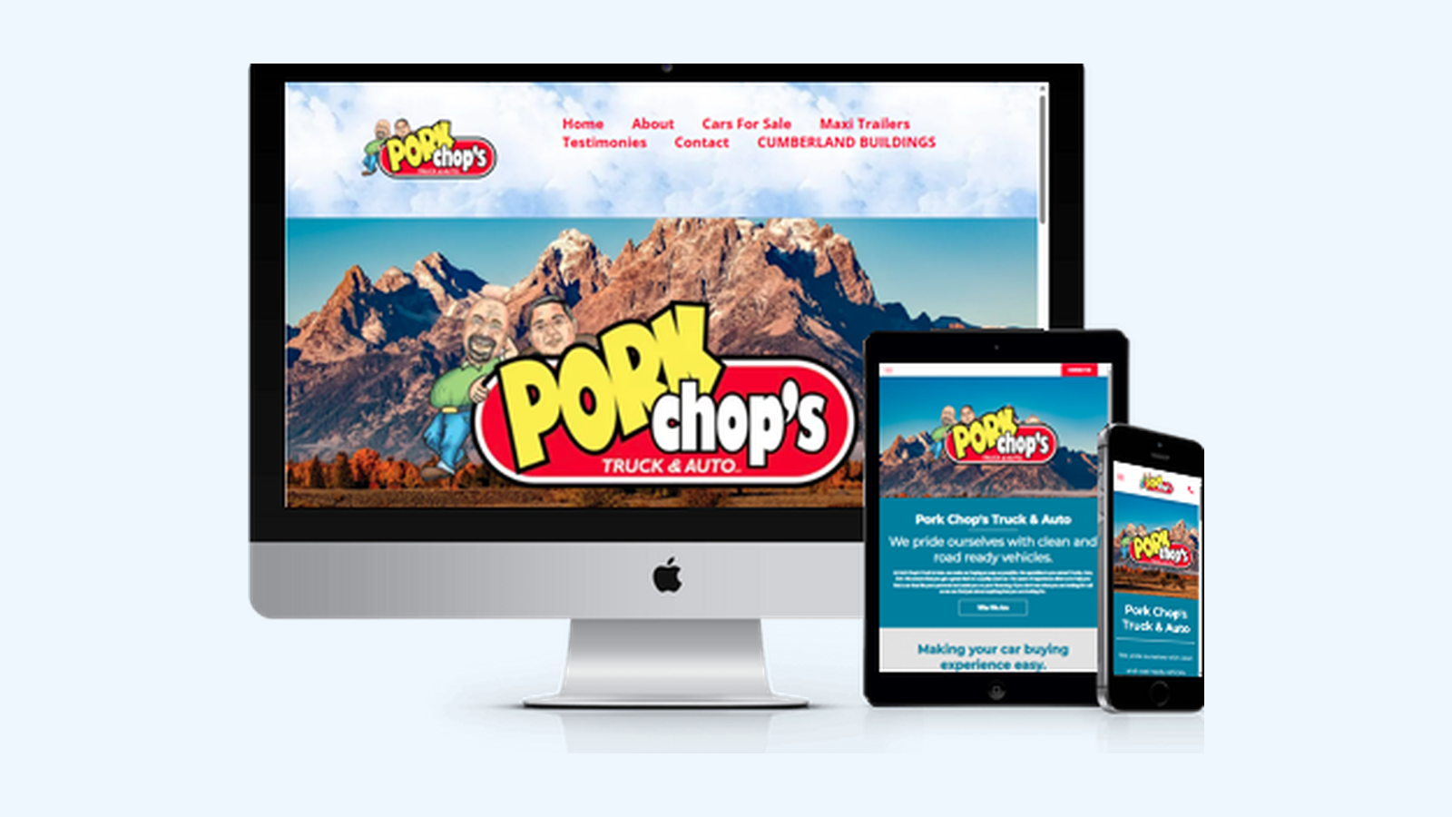 Car Dealerships website design example